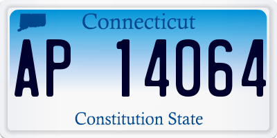 CT license plate AP14064