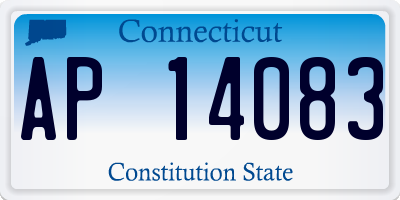 CT license plate AP14083
