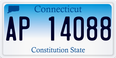 CT license plate AP14088