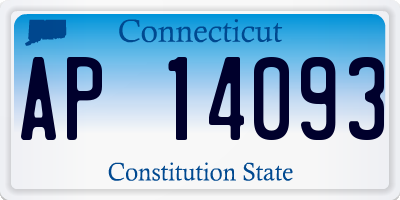 CT license plate AP14093