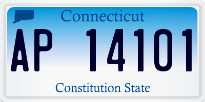 CT license plate AP14101