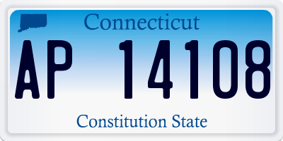 CT license plate AP14108