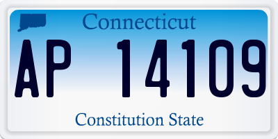 CT license plate AP14109