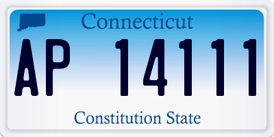 CT license plate AP14111