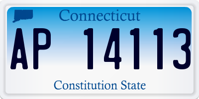 CT license plate AP14113