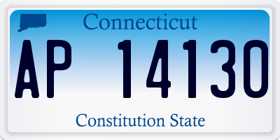 CT license plate AP14130