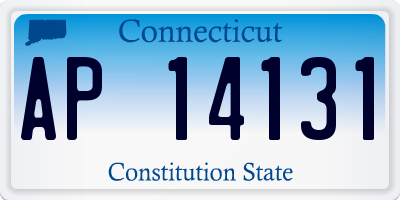 CT license plate AP14131