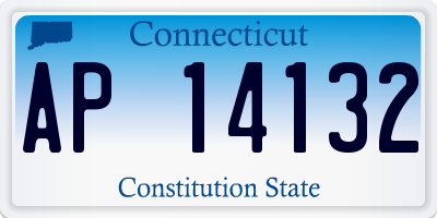 CT license plate AP14132