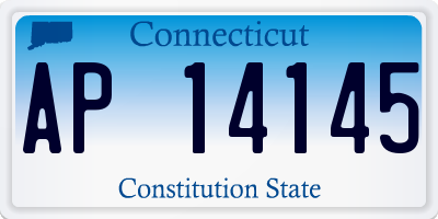CT license plate AP14145
