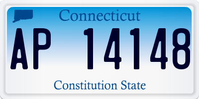 CT license plate AP14148