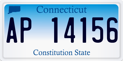 CT license plate AP14156
