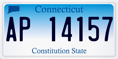 CT license plate AP14157