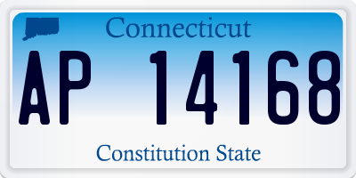 CT license plate AP14168