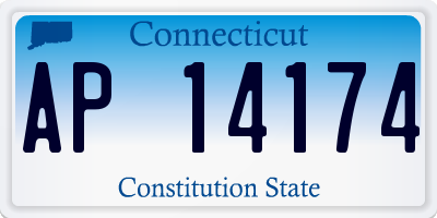 CT license plate AP14174