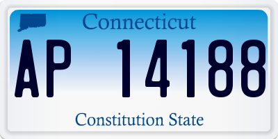 CT license plate AP14188