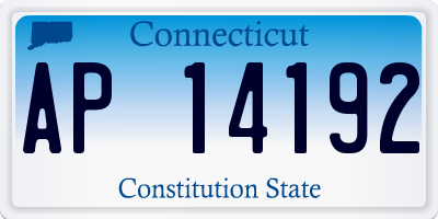 CT license plate AP14192