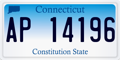 CT license plate AP14196