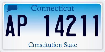 CT license plate AP14211