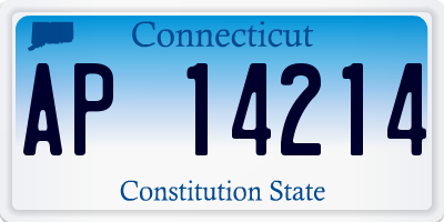 CT license plate AP14214