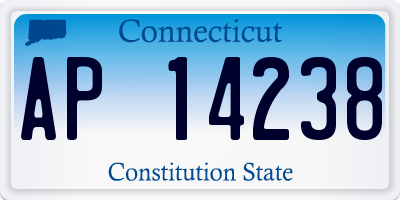 CT license plate AP14238