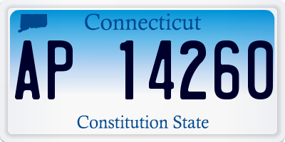 CT license plate AP14260