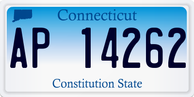 CT license plate AP14262