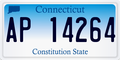 CT license plate AP14264