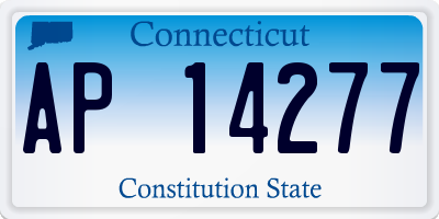 CT license plate AP14277