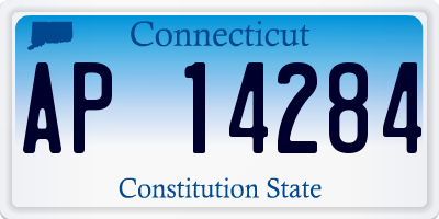 CT license plate AP14284