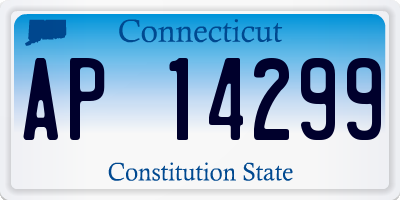 CT license plate AP14299