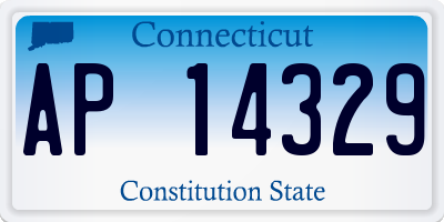CT license plate AP14329