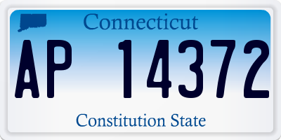 CT license plate AP14372