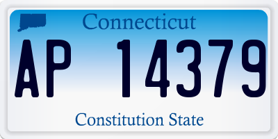 CT license plate AP14379