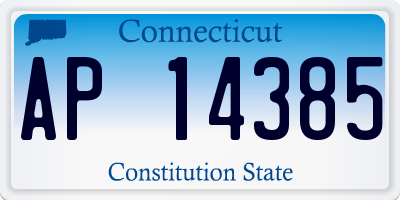 CT license plate AP14385