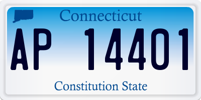 CT license plate AP14401