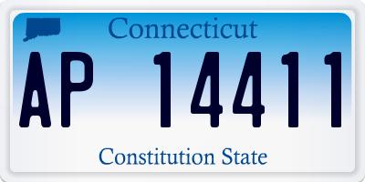 CT license plate AP14411