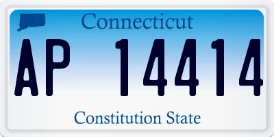 CT license plate AP14414