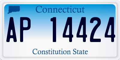 CT license plate AP14424
