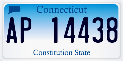 CT license plate AP14438