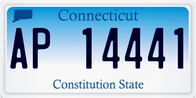 CT license plate AP14441