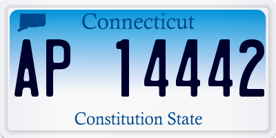 CT license plate AP14442