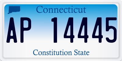 CT license plate AP14445