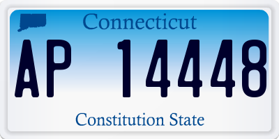 CT license plate AP14448