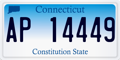 CT license plate AP14449