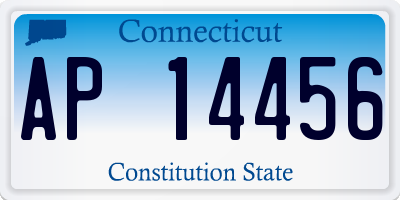 CT license plate AP14456