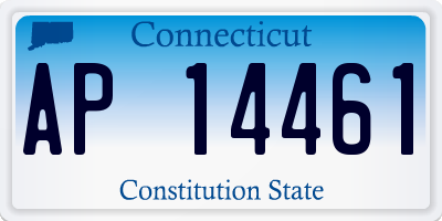 CT license plate AP14461