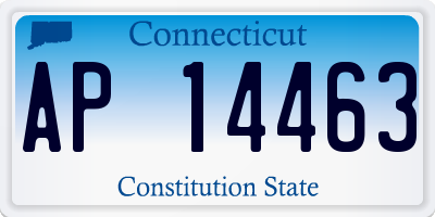 CT license plate AP14463