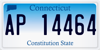 CT license plate AP14464