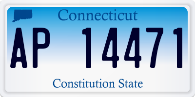 CT license plate AP14471