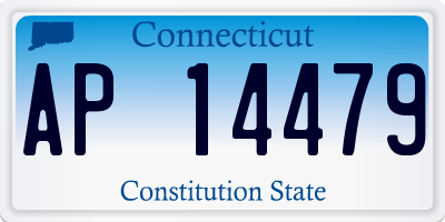 CT license plate AP14479